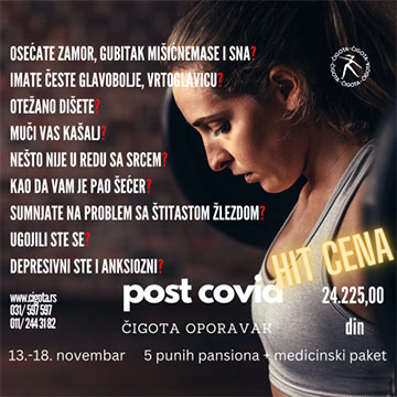 Post covid paket Zlatibor