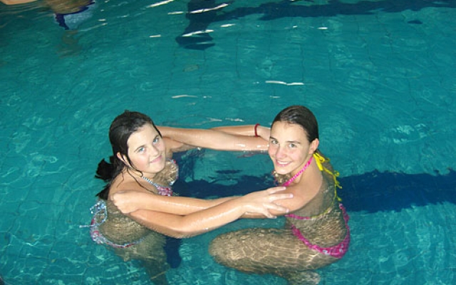 Exercises in the pool