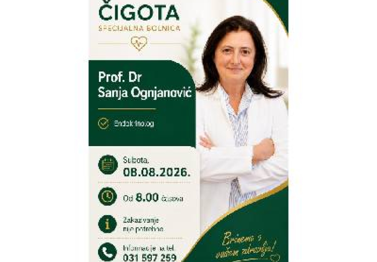 Doc. dr Sanja Ognjanović - endokrinolog