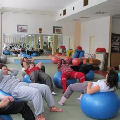 Exercises in the hall