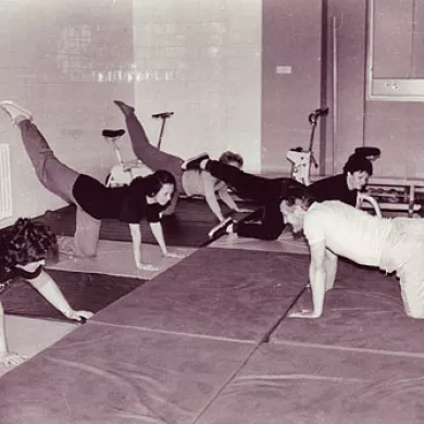 Čigota program exercises in the hall 1989.